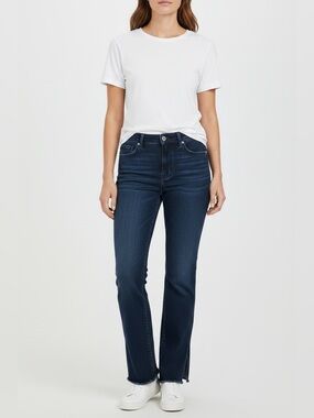 G.I.L.I Split Hem Jeans // Dark Wash // 10